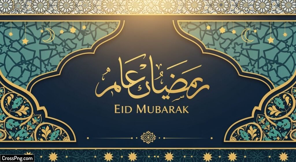 Eid mubarak banner design background image