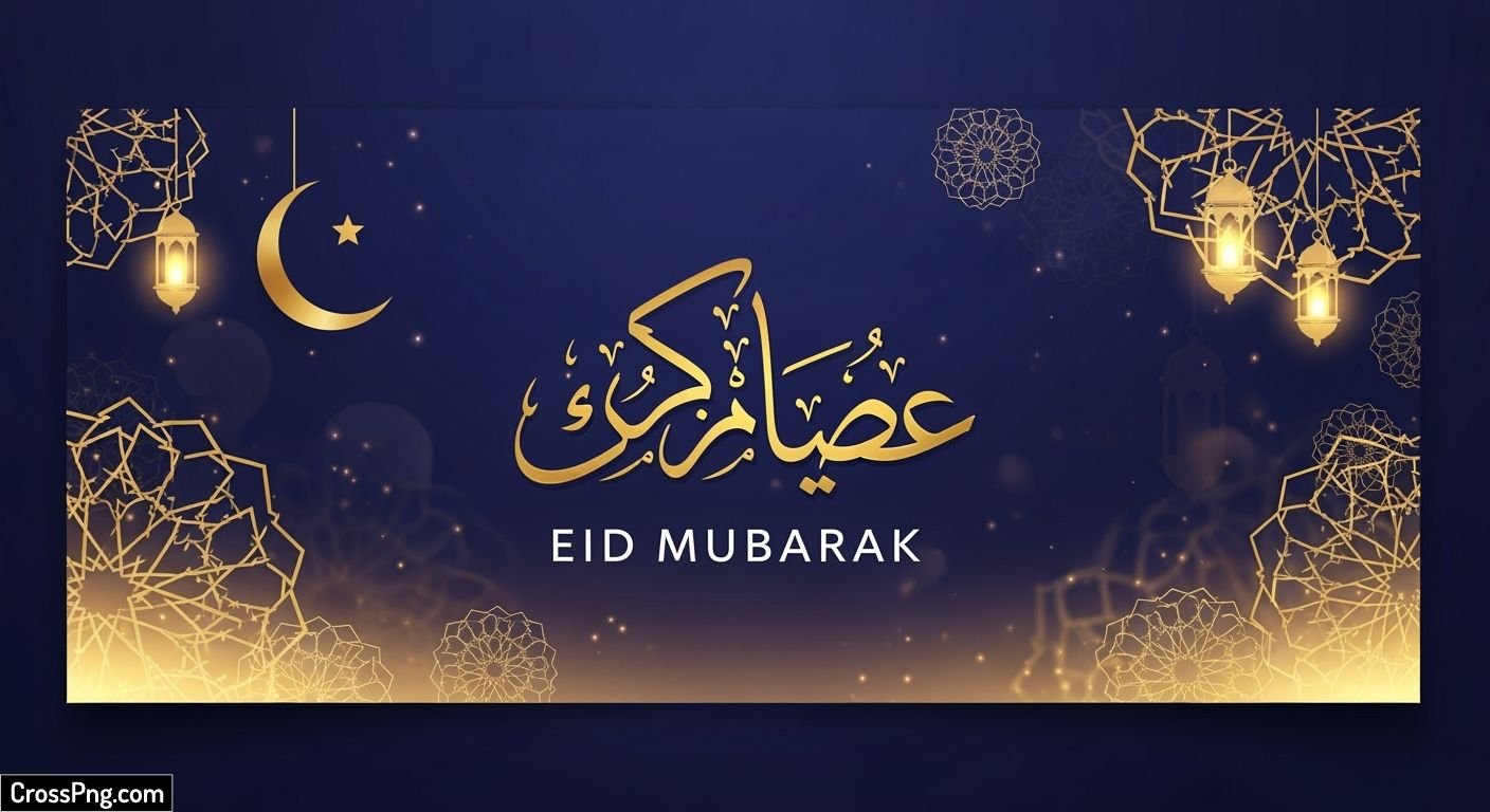 Eid mubarak banner design background image 2
