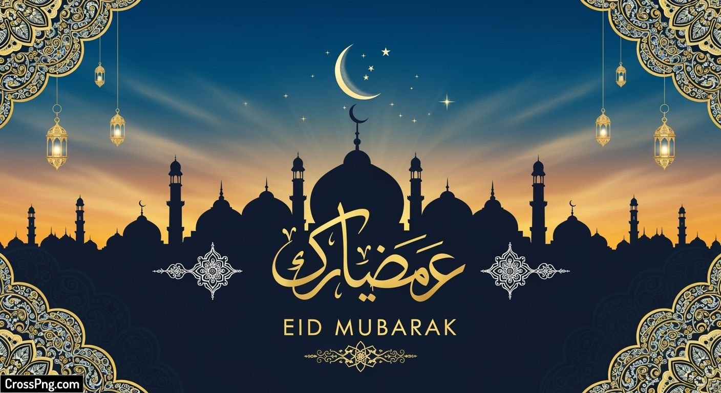 Eid mubarak banner design background image 3