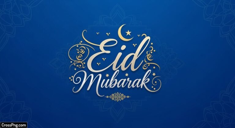 Eid mubarak blue background image 3