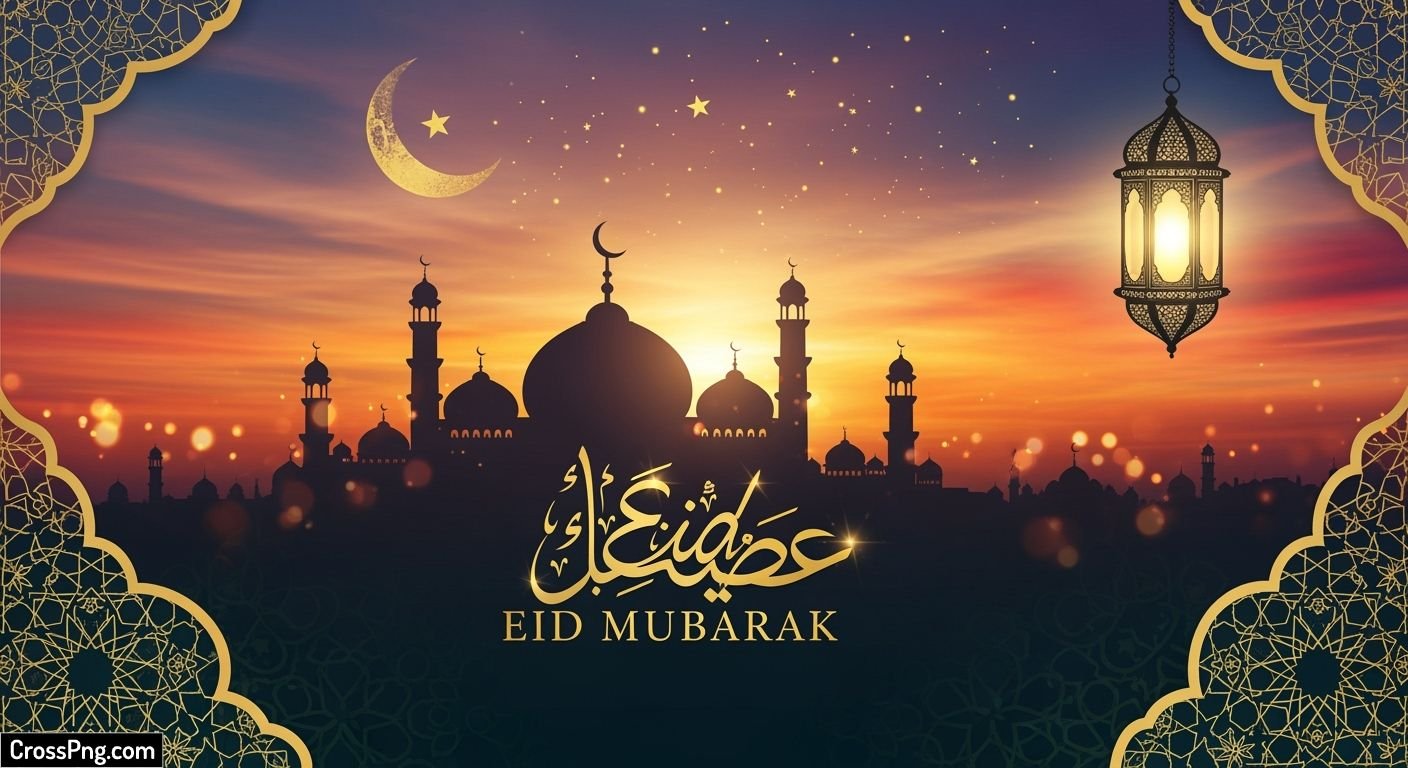 Eid mubarak poster background image