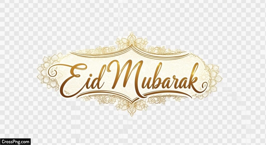 Eid mubarak transparent background image 3