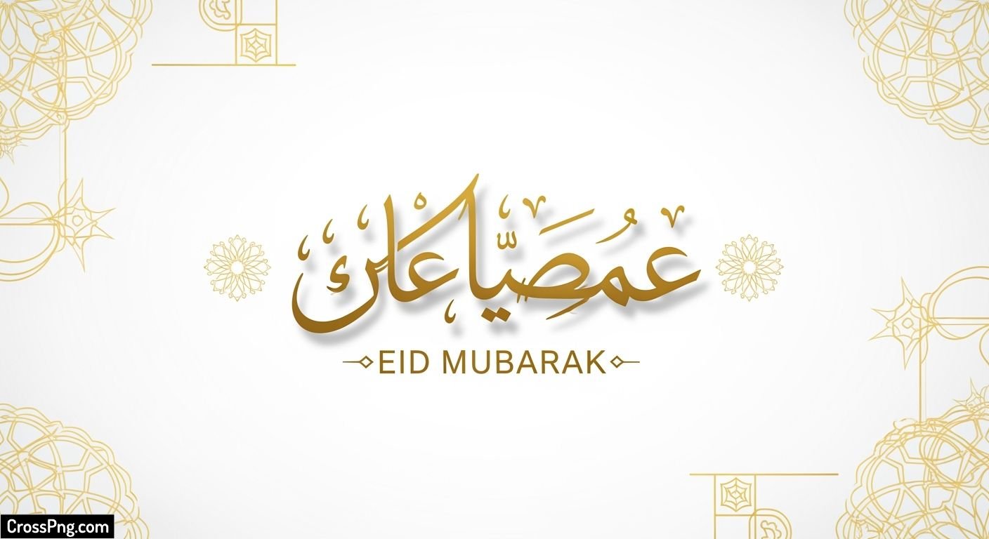 Eid mubarak white background image