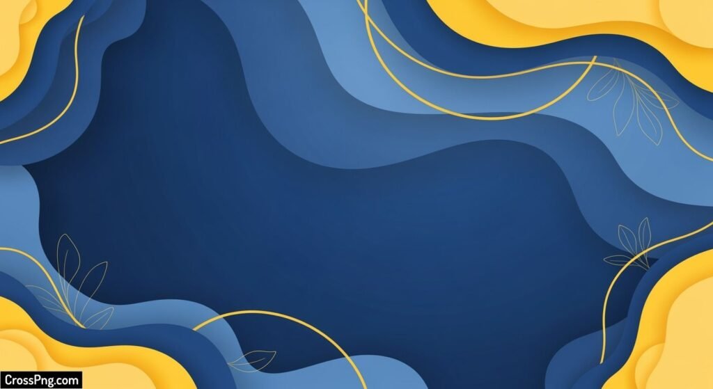 Elegant blue and yellow background image