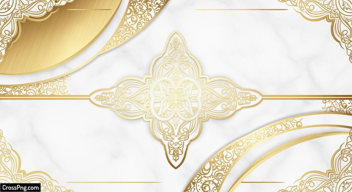 Elegant white and gold background image 2