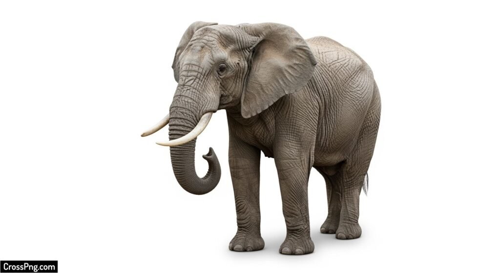 Elephant white background image