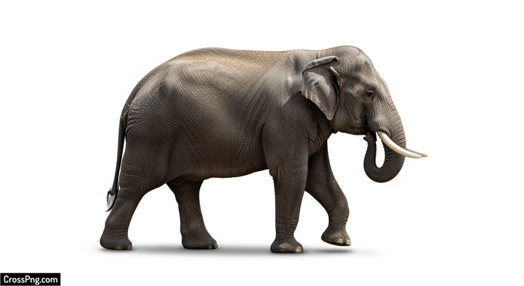 Elephant white background image