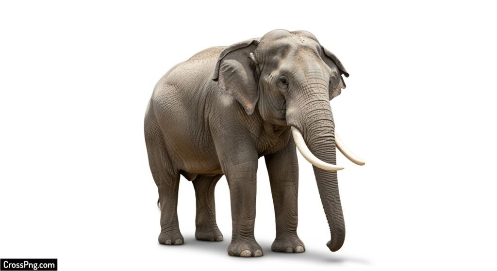 Elephant white background image 3