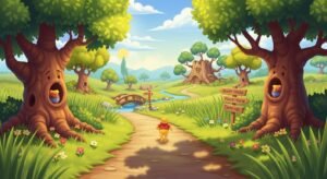 Endless runner background winnie the image 2