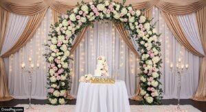 Engagement background decoration image