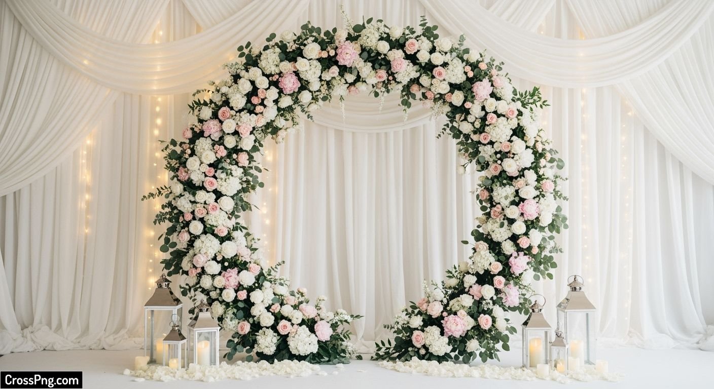 Engagement background decoration image