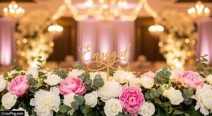 Engagement decoration background image