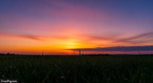 Evening sky grass background image