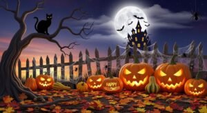 Fall and halloween background image 3