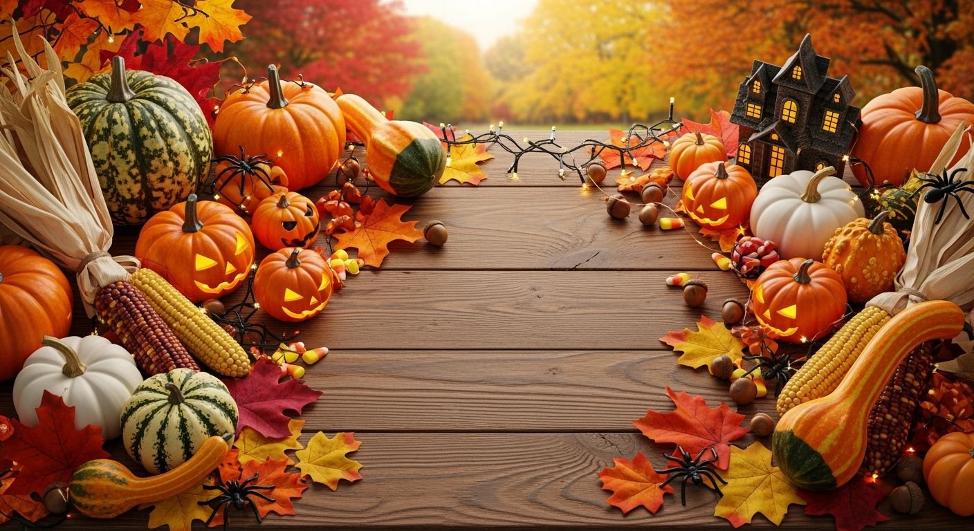 Fall and halloween background image 4