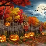 Fall halloween background image