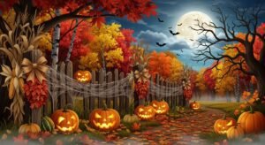 Fall halloween background image