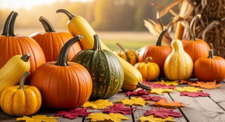 Fall pumpkin background image 3