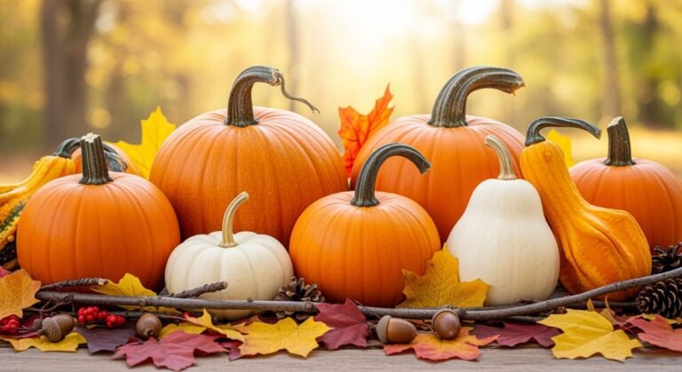 Fall pumpkin background image