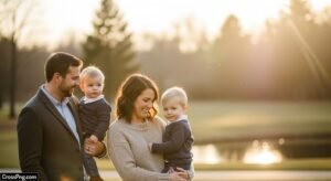 Family photo editing background image