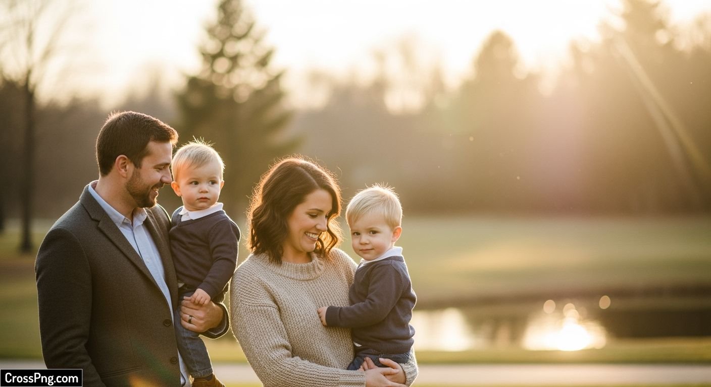 Family photo editing background image