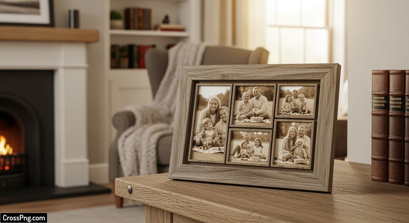 Family photo frame background image