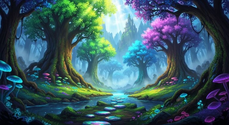 Fantasy forest background image