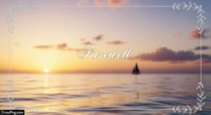 Farewell invitation background image