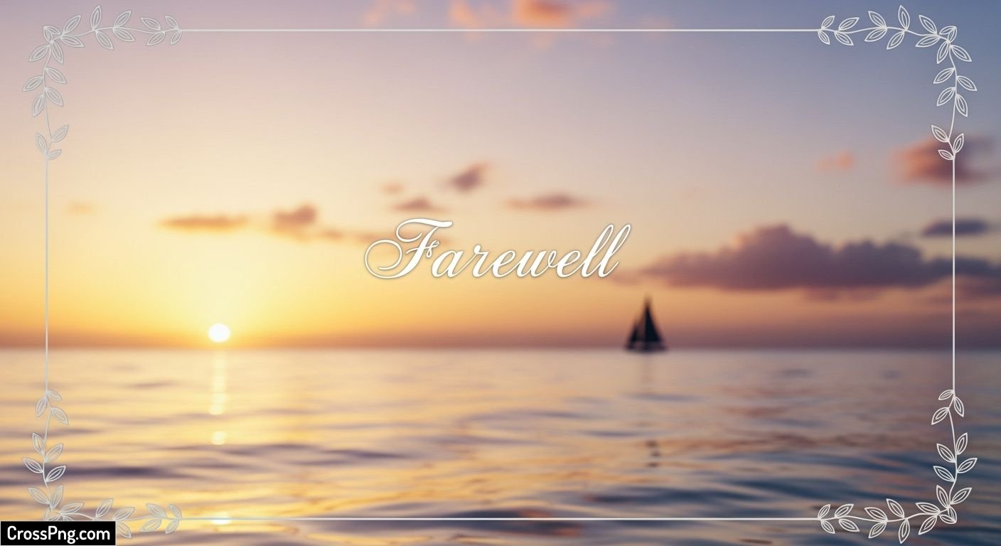 Farewell invitation background image