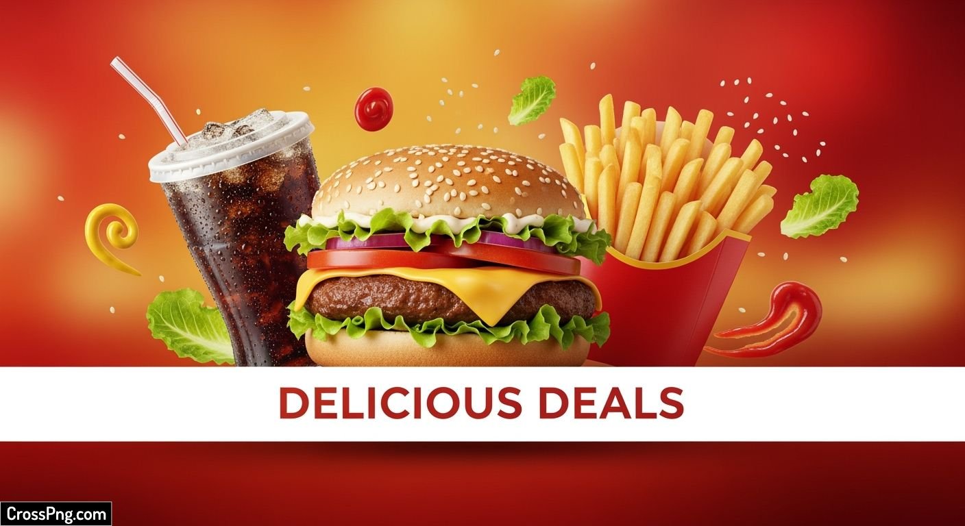 Fast food banner background image