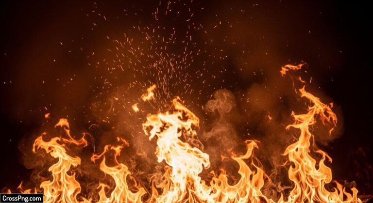 Fire background preserve image