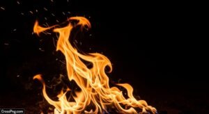 Fire black background image