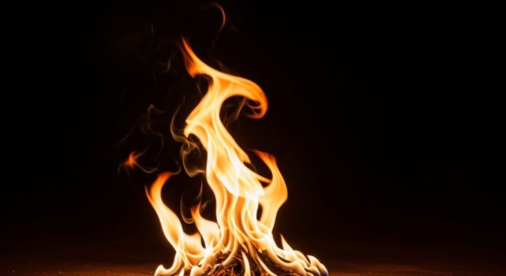 Fire black background image