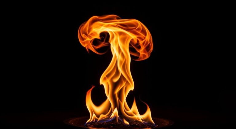 Fire black background image 2