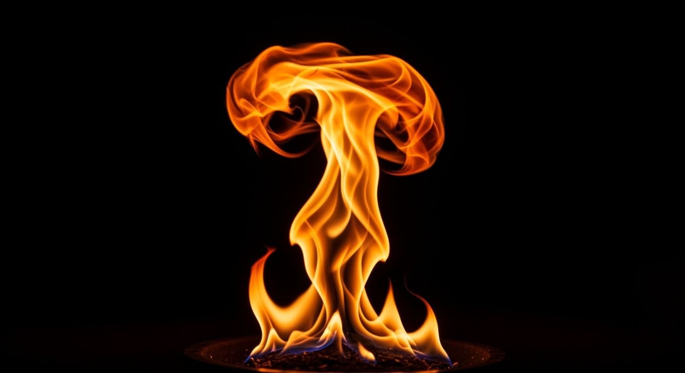 Fire black background image 2