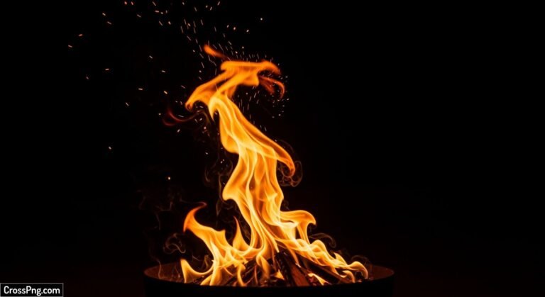 Fire black background image 2