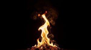 Fire black background image 3