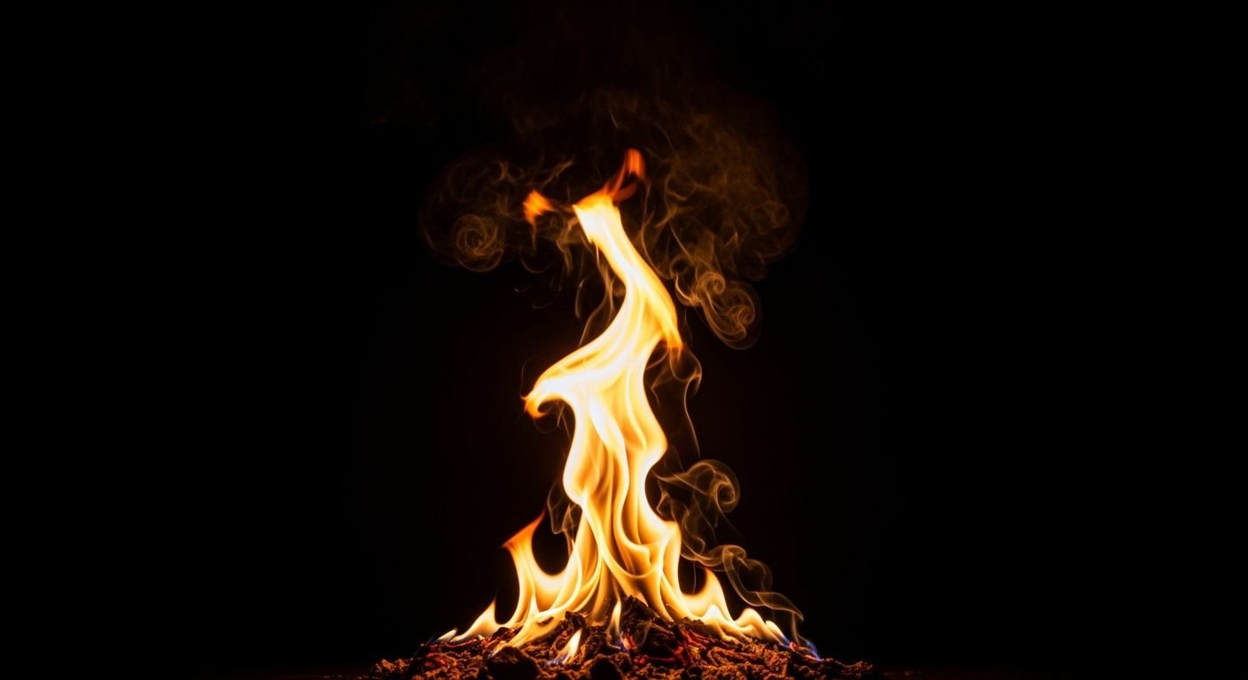 Fire black background image 3