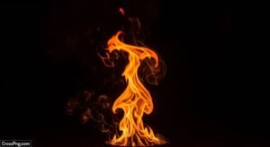 Fire black background image