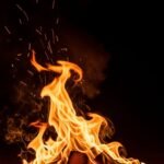 Fire black background image 4