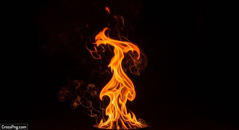 Fire black background image