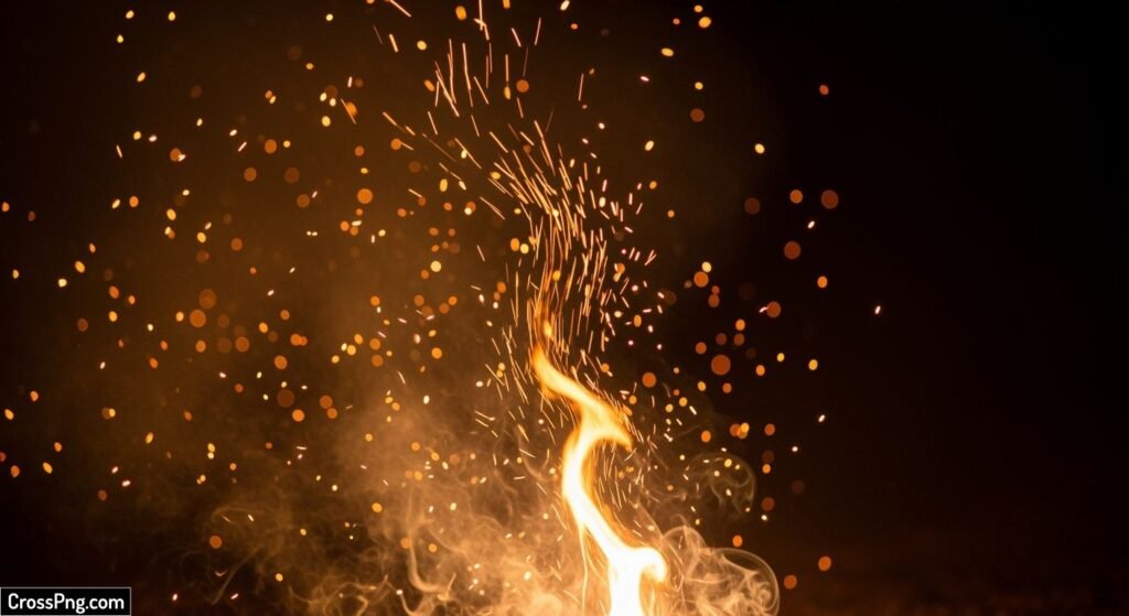 Fire sparks background image