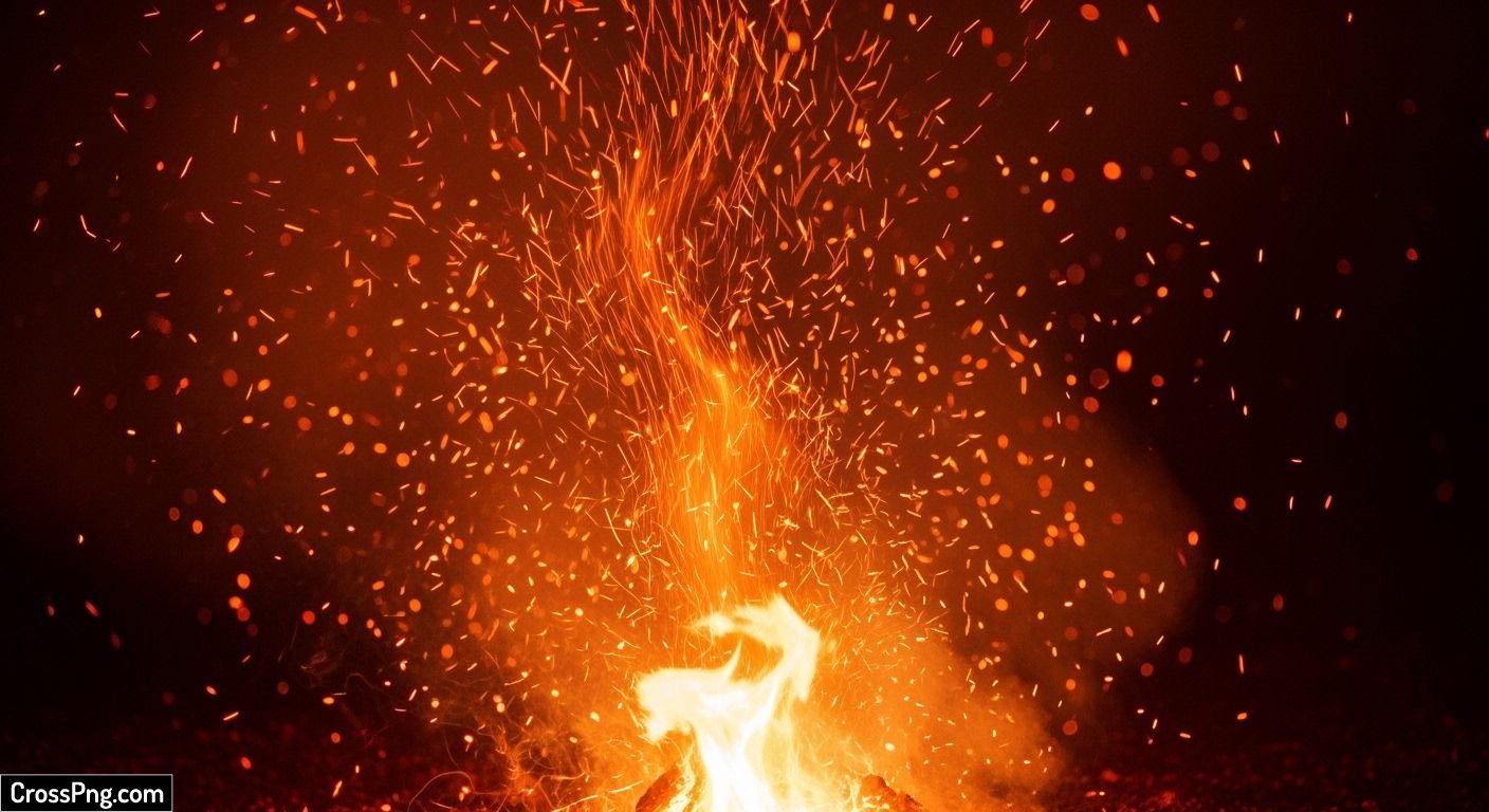Fire sparks background image 2