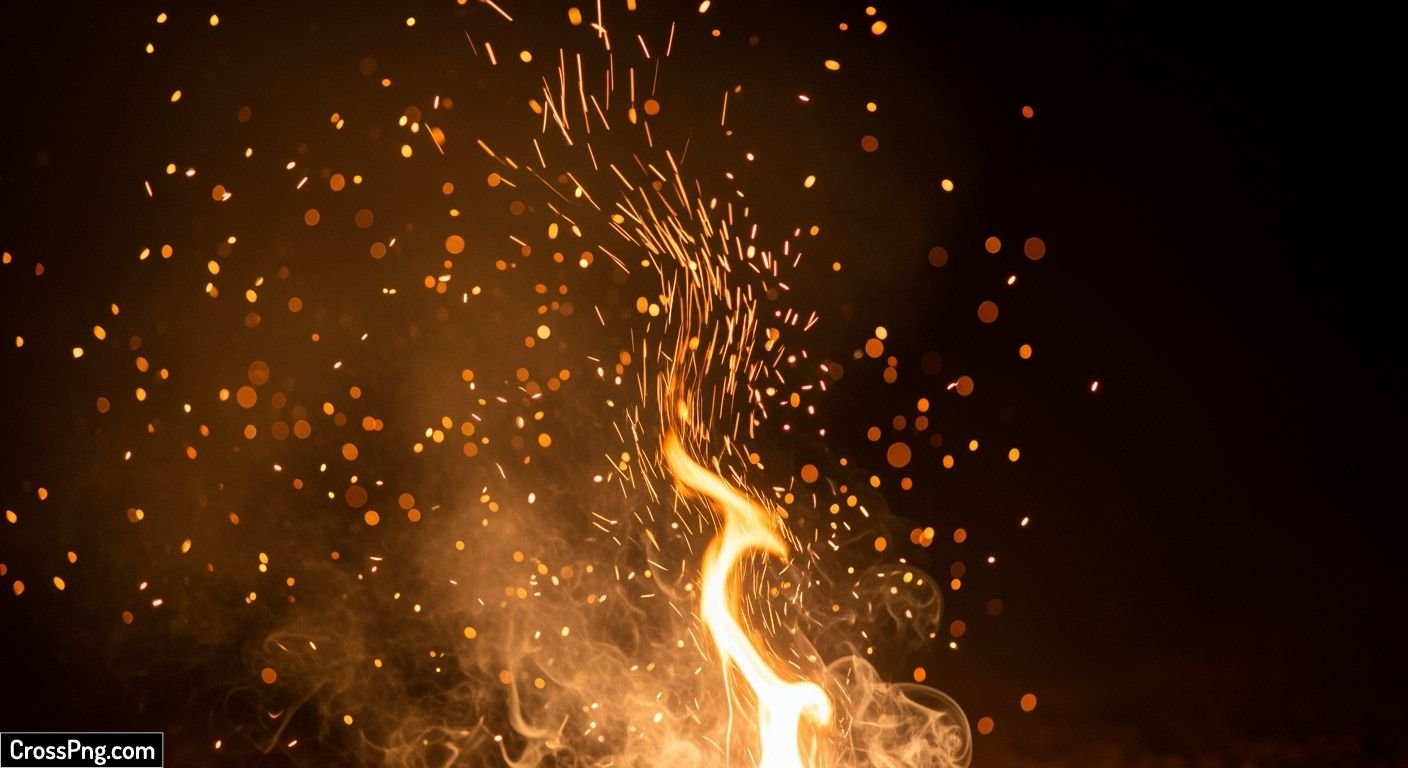 Fire sparks background image