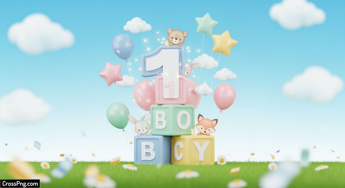 First birthday background image