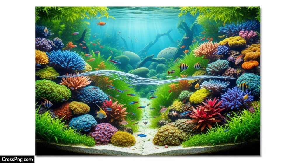Fish tank background poster image