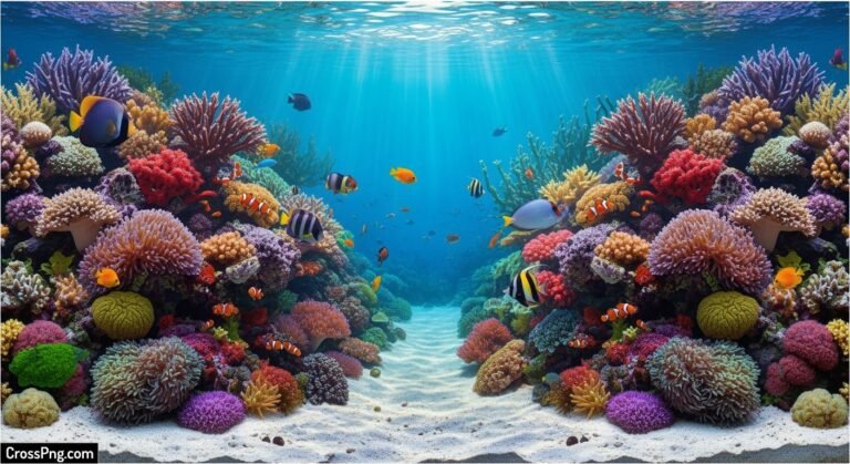 Fish tank background sticker image