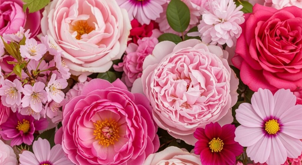 Floral background pink image