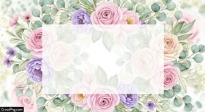 Floral invitation background image