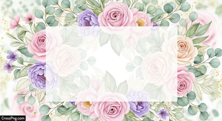 Floral invitation background image